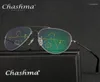 Óculos de sol CHASHMA Marca Progressiva Lente Multifocal Óculos de Leitura Homens Presbiopia Hipermetropia Bifocal Titânio de Grau 1514390444