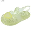 Sandales Mode fille sandales été nouveau coeur en forme de gelée enfant chaussure mignon chaussure décontractée anti-dérapant plage chaussure fille chaussure femmes sandales C24318