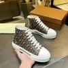 High En İyi Hotsale Vintage Check Pamuk Spor Ayakkabıları Sıradan Ayakkabı Lüks Tasarımcı Erkekler Çizgili Ayakkabılar Dantel Up Eğitimler Platform Boyut