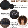 Wigs LINGHANG Short Hair Afro Kinky Curly Wigs With Bangs For Black Women African Synthetic Omber Glueless Cosplay Wigs