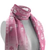 Sciarpe Gradiente Del Cranio 2024 Sciarpa di Seta Delle Donne di Stampa di Modo Piccolo Collo Sciarpe Office Lady Capelli Foulard Fazzoletto di Mano Femminile