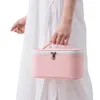 Borse per cosmetici Borsa da donna da 1 pezzo Borsa da donna grande con cerniera impermeabile Custodia in pelle PU per trucco da viaggio Organizer per trucco Custodie per bellezza