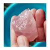 Nowością przedmioty różowe kwarc szorstkie kamienie duże różowe naturalne skały skały szlachetne wicca reiki leczenie biżuteria tworzy dostawę domu dhftl