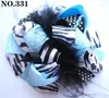 Hair Accessories 30pcs 5.5inch School Funky Fun Bows With Feather For Girl Toddle Clips