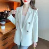 Women's Suits Spring And Autumn 2024 Suit Jacket Women Korean-style Straight Tube Loose Fashionable Elegant Slim-fit Lady Blazer Top