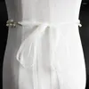 Cintos Noiva Cinto de Casamento Acessórios Versão Coreana do Simples Handmade Pearl Cintura Cadeia Corpo