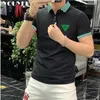Summer Mens Short Sleeved Polo Shirt Casual Versatile Plaid Pattern Lapel T-shirt Spot Slim MaleTop Breathable Clothing 4XL 240315