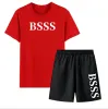 Man Women's Designers Clothes Men's Tracksuits 2024 Fashion Brands BOS Summer Casual Sports T-Shirt Beach Shorts Suit Running Outdoor Short Sleeve Pants Sportswea