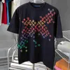 Mens T Shirts Letters Brodery Fashion Cotton Womens T-shirt Casual Loose High Quality Tees Kort ärm Hip Hop Streetwear Luxury Tshirts Size S-2XL 8WNT