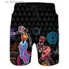 Men's Shorts New African Men Beach Shorts Summer Swimwear Shorts Men Surfing Board Shorts Quick Dry Casual Sportwear Swimming Trunks Boy Y241520