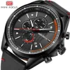 Mini Focus Men's Watch Fashion Calender Night Glow Watertproof Leather Strap Straight 0080G