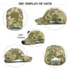 Militärische Tarnmütze 511, bestickte Kappen, Vintage-Kappen aus gewaschener Distressed-Baumwolle für Männer und Frauen, verstellbar