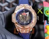 Orologio di marca di lusso Originale Passa il test del diamante moissanite VVS 45mm Automatico in oro rosa da uomo Orologi orologio da polso di design Orologio meccanico hip hop di alta qualità