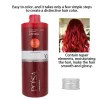 Color 500ml Crema colorante per capelli semipermanente Miglior strumento per lo styling per parrucchieri Crema colorante per capelli rossa Colorazione facile naturale