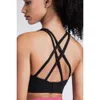 Lu Align Align Lu Lemon Femmes Yoga Vnazvnasi Hauts rembourrés Vêtements de sport sexy Soutien-gorge de course à séchage rapide Fermoir noir Push-up Sous-vêtements pour filles 2024