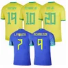 البرازيل 2023 كرة قدم قمصان Camiseta de Futbol Paqueta Raphinha Football Shirt Maillots Marquinhos Vini Jr Brasil Richarlison Men Kids Neymar