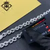 Hip Hop bijoux infini lien conception collier 925 argent glacé Bling Vvs Moissanite infini chaîne à maillons pour hommes