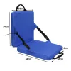 Tapis de siège Portable, chaise pliable avec dossier, coussin en éponge douce, pour stade et plage