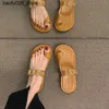 Slippers 2023 Womens Sandals Clip Toe Female Shoes Summer Fashion Flip Flops Flafs Flats Woman Buckle Straps Beach Ladies Sandalias Q240318