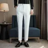 Men's Suits Spring Summer Simple Solid Color Suit Pants Slim-fit Straight-leg For Men Mens Business Formal Wear Dress