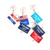 2024 Trump Keychain Party Favor US Election Keychains Campagne Slogan Plastic Key Chain Keyring 6 couleurs