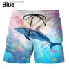 Shorts pour hommes Impression 3D Dolphin Graphic Beach Shorts pour hommes Femmes Casual Summer Quick Dry Surf Board Shorts Mens Swim Trunks Beachwear Y240320