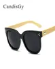 Sunglasses Wooden Bamboo Rivet Fashion Cool Classic Men Women Brand Desinger Cat Eye Mirror Sun Glasses Male Female9186001