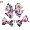 Nuove serie primaverili/estivi per bambini clip per capelli fatti a farfalla fatta a mano Flower Stampa calda Vendita di copricapo dolce