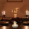 Bougeoirs mignon fantôme parfumé porte-chandelier portable en céramique pour armoires table basse cheminée