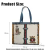 Drop Ship Women Canvas Shoulder Cartoon Printing Ladies Shopping Bags Cotton Cloth Fabric Grocery Handbags Tote Books For Girls 240308