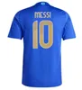 Messi Argentyna piłkarska koszulka 2024 Copa America Cup Camiseta Kids 25 krajowy 24/25 Home Away Football Shirt Di Maria Lautaro Martinez Plus Size 4xl66