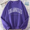 Herrtröjor tröjor överdimensionerade tröjor vintage broderade los angeles hoodies koreansk stil lös y2k streetwear kläder 24318