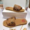 Designer Slippers Women Slippers Fashion Luxury Floral Slippers Leather Rubber Flat Sandals Summer Slippers