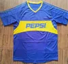 1999 2000 maillots de football rétro boca juniors maradona roman riquelme maillots de football de Palerme uniforme vintage camisa maillot de pied maillot 1981