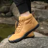 Schoenen 2023 Winter Warm Rubber Running Wandelschoenen Men Vrouwen Sneeuw op blote voeten Schoenen Anti Slip Ademboute Snow Boots voor buiten wandelen