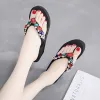 Slippers Dames zomer Black Beach schoenen 2019 Wit rood paars kristallen sandalen Waterdicht platform Wedges Holle handgemaakte slippers