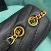 10A Top -Qualität mittelgroße Leder -Tasche 32 cm Frau Schulter -Cross -Body -Taschen Mode Designer Bags Lady Flip Clutch -Geldbörse mit.c53