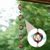 Decoratieve beeldjes Metalen regenvanger Gootketting Outdoor Chime Home Decor met bel voor achtertuin