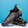 HBP Balık Olmayan Yüksek Ayak Bileği Çin Süslü Stil Profesyonel Eğitim Moda Futbol Spor ayakkabıları Futbol Botları Chaussures De Futbol Cr7