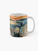 Tazze The Scream Dipinto espressionista norvegese dell'artista Edvard Munch nel 1893 Tazza da caffè ricreativa ispirata all'arte