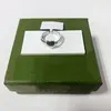 Love G Ring Designer Pierścienie dla kobiet męskie biżuteria luksusowy moda unisex złota srebrna róża kolory stali nierdzewnej przyjęcie z zielonym pudełkiem rozmiar 5-11