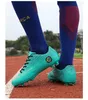 Sapatos de futebol americano 8506 futebol adulto crianças homens mulheres plus size chuteiras treinamento de gramado com sola de solo firme