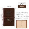 Partihandel Vintage Garden Travel Diary Books Kraft Papers Journal Notebook Spiral Notepads Billiga skolstudent Classical Notepads LT846