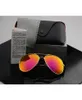 Projektant marki spolaryzowane okulary przeciwsłoneczne mężczyźni Słońce okulary słoneczne Uv400 okulisty pilotażowe szklanki kierowcy metalowa rama Polaroid soczewka z detalicznym 8401718