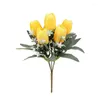 Kwiaty dekoracyjne prawdziwe dotyk sztuczne tulipany kwiat bukiet matki