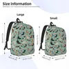 Sacos de armazenamento Dachshund Floral Florals Dog Mochila para Menino Menina Crianças Estudante Escola Bookbag Animal Canvas Daypack Kindergarten Saco Primário