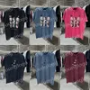 Nya Paris Mens T Shirt Designer Vintage Washed Tees Summer Street Casual Shirt Short Sleeve Polos Tops