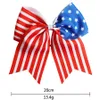 girls Hair Loop American Independence day 8-inch Bow hairbands Swallowtail kids Hair Accessories Double Tailed Ribbon Goddess of Liberty Hair Ornament