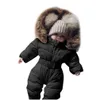 Ensembles de vêtements Chamsgend Veste d'hiver Vêtements d'extérieur Bébé Bébé Garçon Fille Barboteuse Combinaison à capuche Chaud Manteau épais Tenue 19June10 Drop Deliv Dhfl9