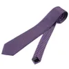 Cravate de créateur en soie pour hommes, cadeau pour la fête des pères, tissu mûrier violet {catégorie}